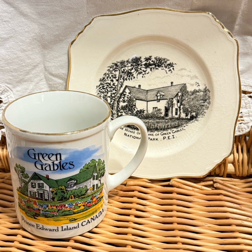 Green Gables Scenic Mug and Plate Set